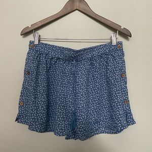 🌸 Salty Lemon 🌸 flowy blue shorts